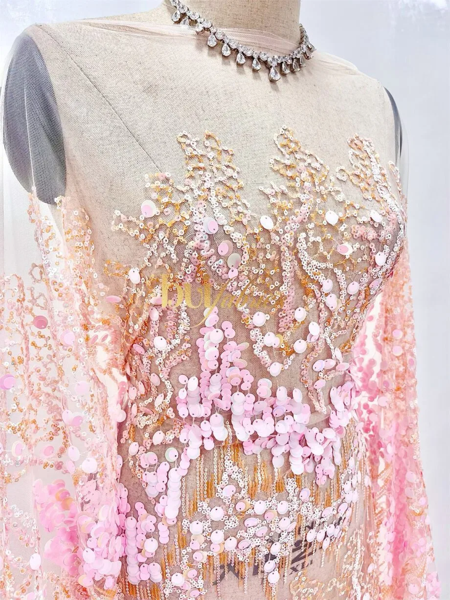 BLING WATERFALL SEQUINNED TULLE