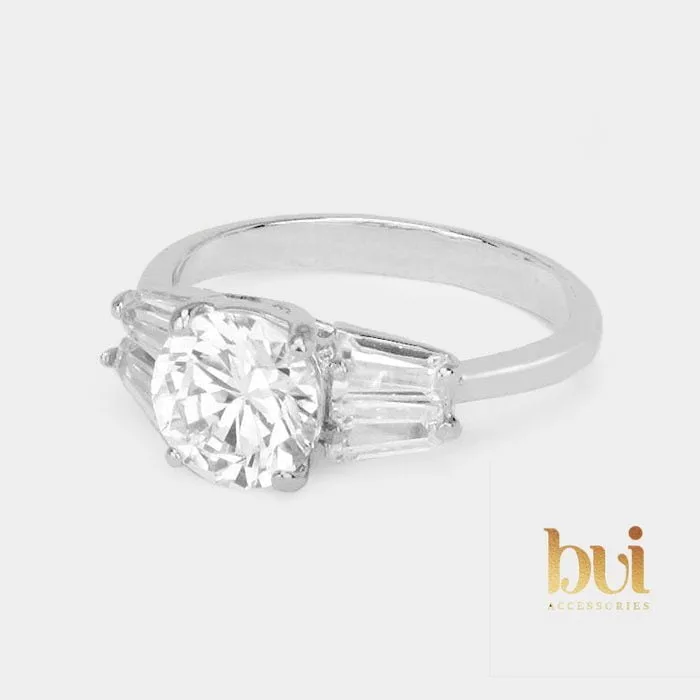 CZ Halo Ring