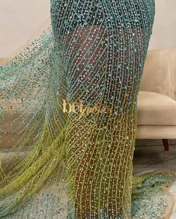 Jacinta Handbeaded Crystal Tulle