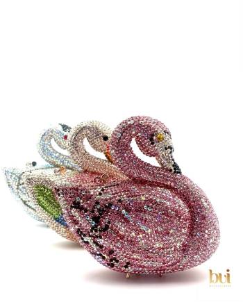 Swan Crystal Clutch