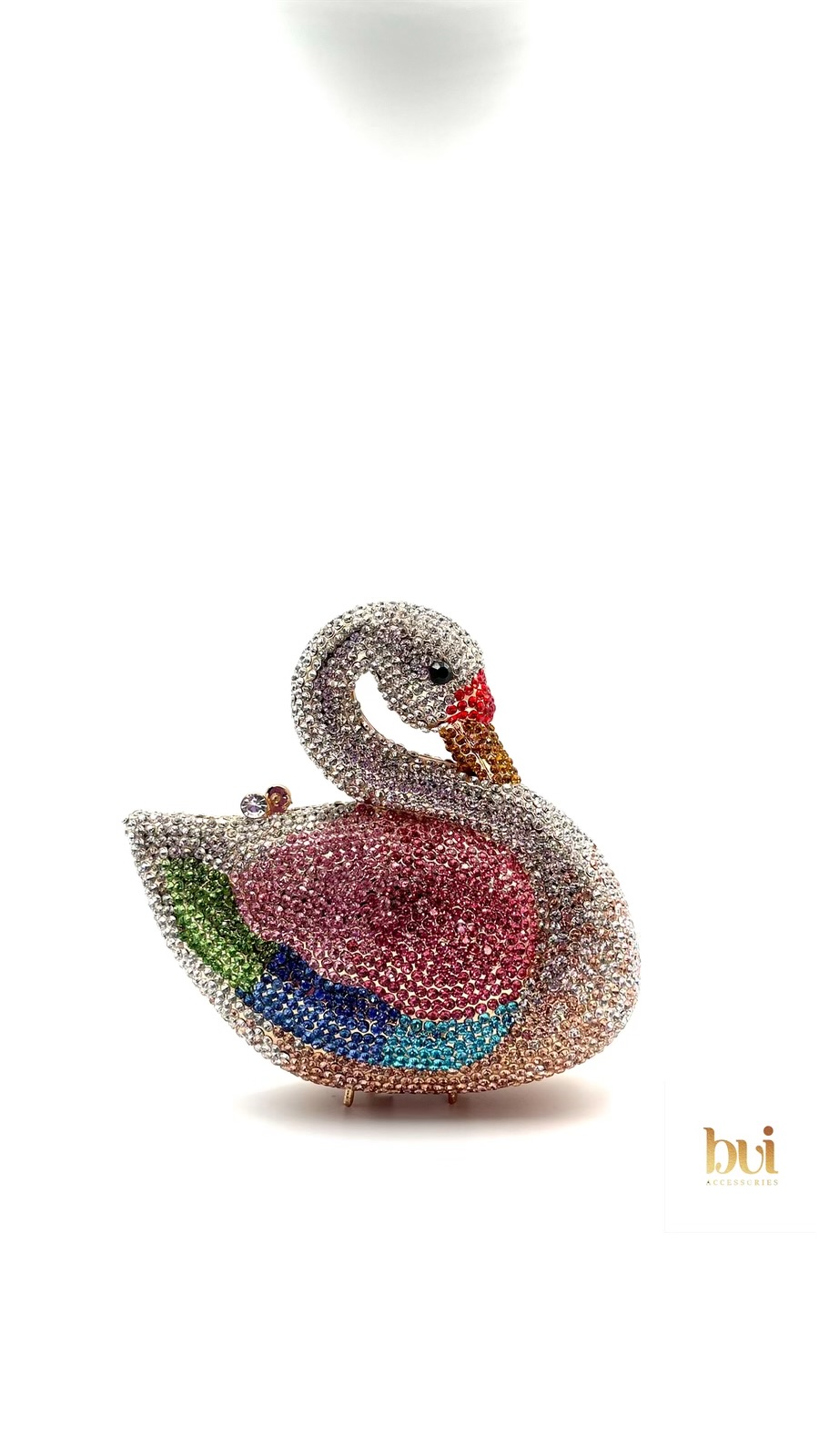 Swan Crystal Clutch