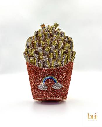 Fries Jewelled Crystal Clutch