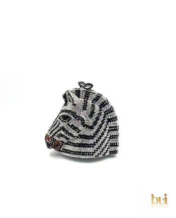 Zarina the Zebra Crystal Clutch
