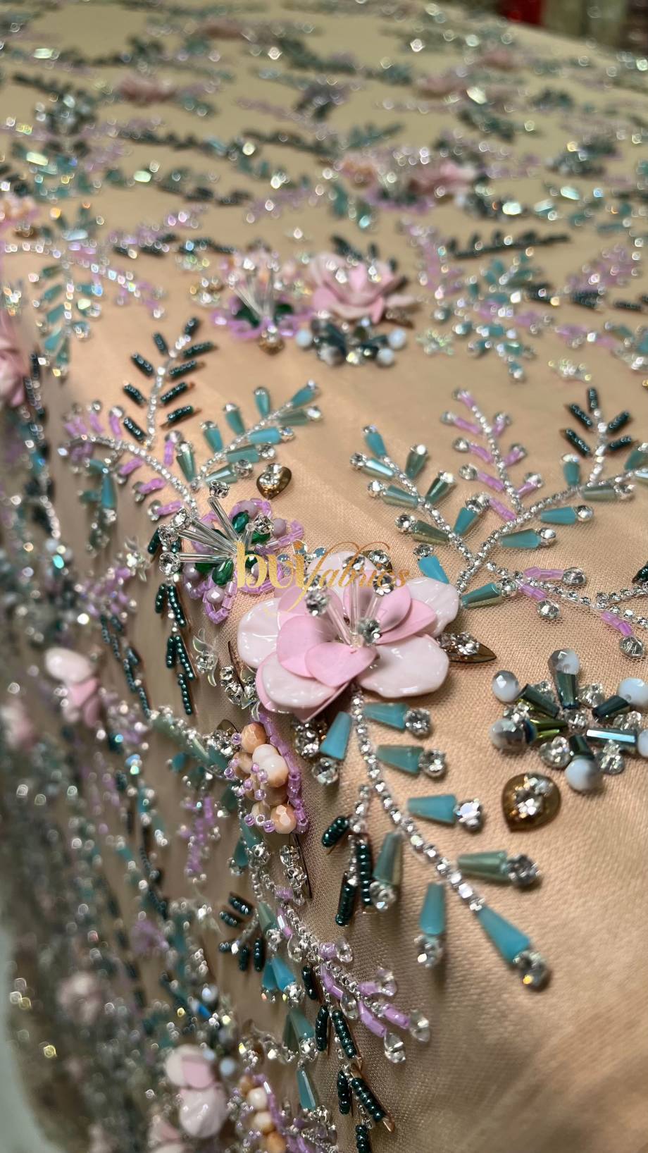 Daisy 3D Crystal Jeweled Tulle