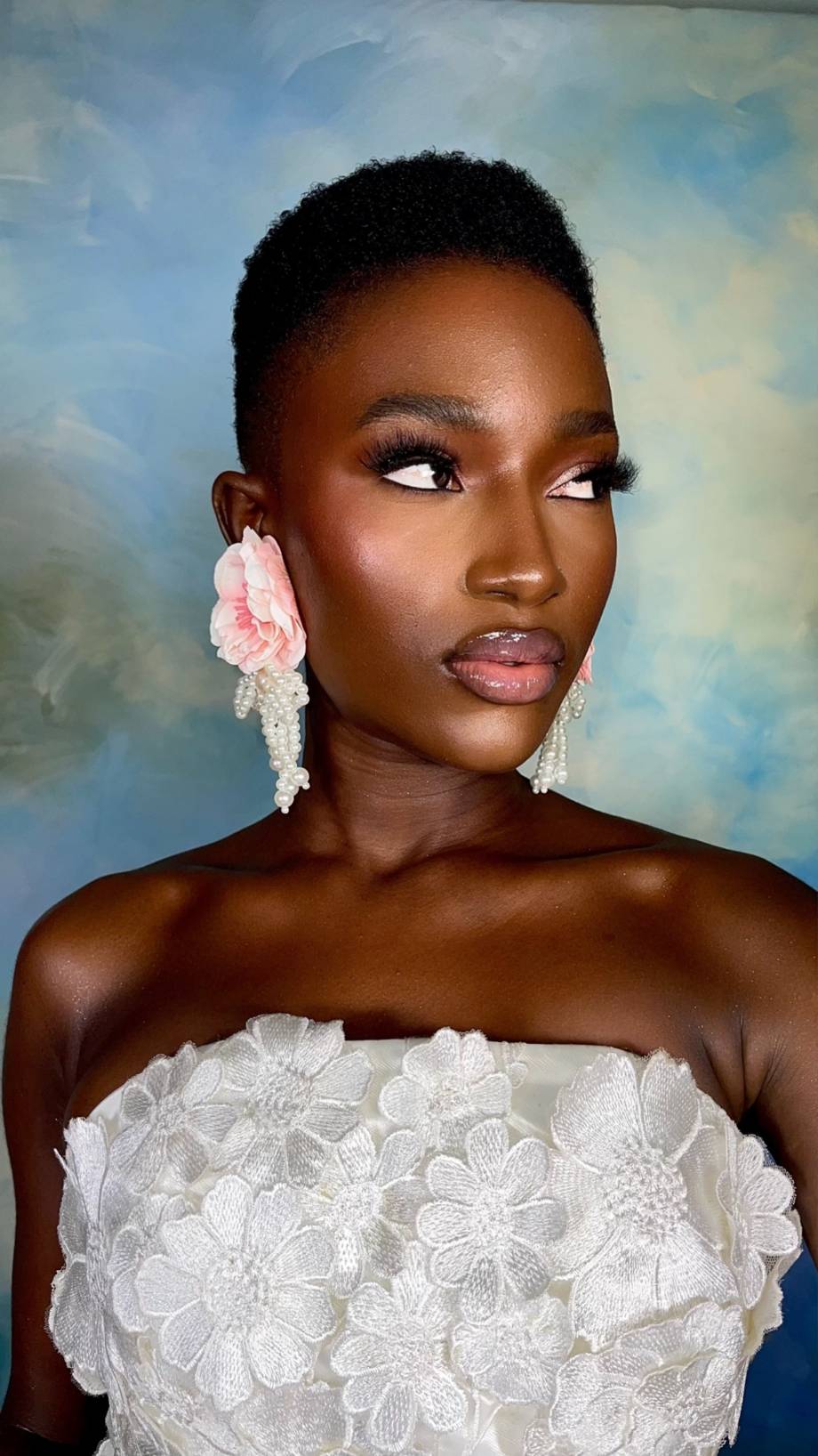 Rose Pearl Earrings