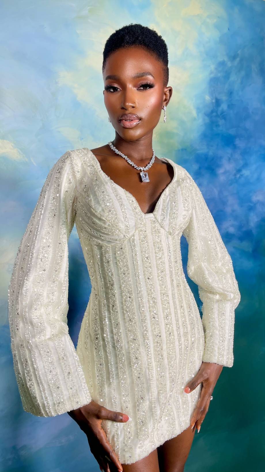 Adesewa Crystal Necklace Set