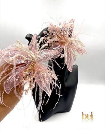 Ori Floral Feather Earrings