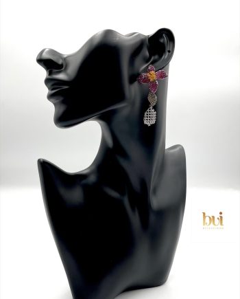 Crystal Bloom Drop Earrings