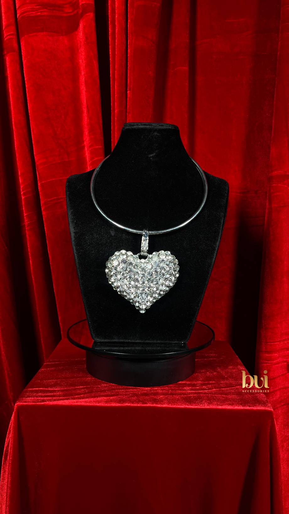 Bubble Heart Pendant Necklace