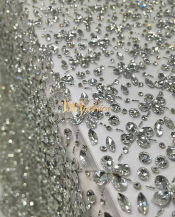 SIMFA JEWELED CRYSTAL TULLE