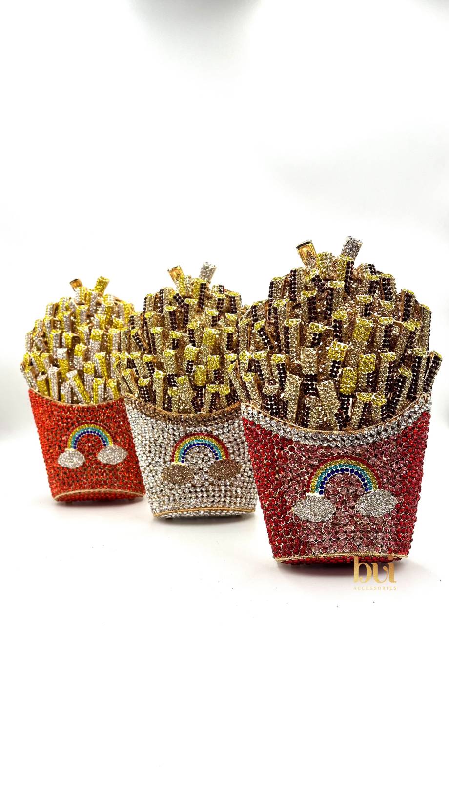 Fries Jewelled Crystal Clutch