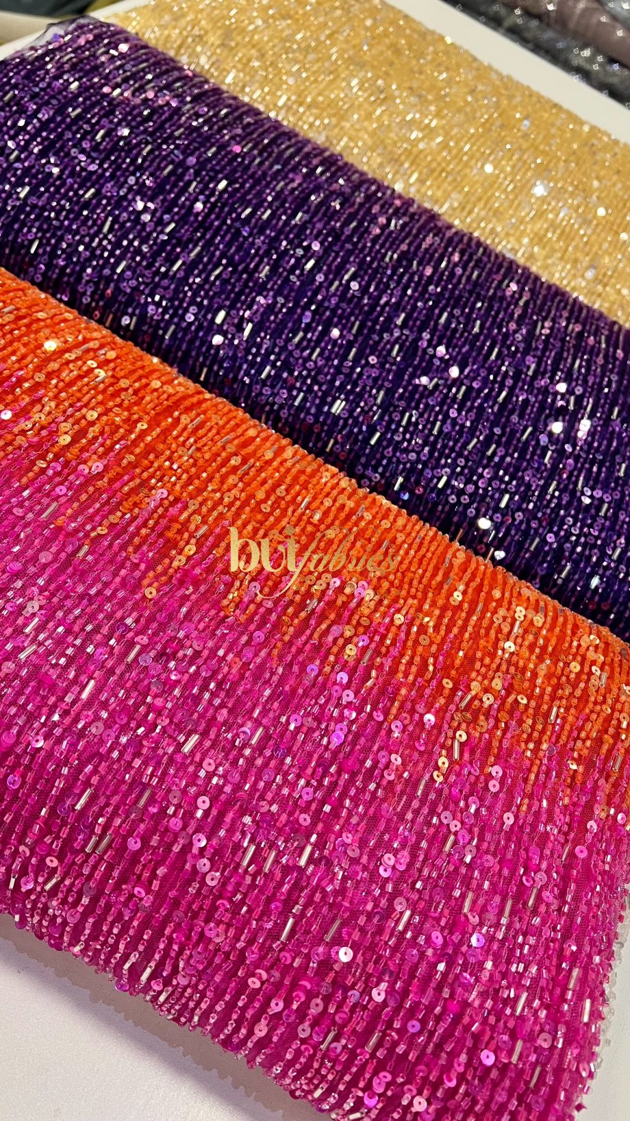 Ihinose Ombré Crystal Tulle