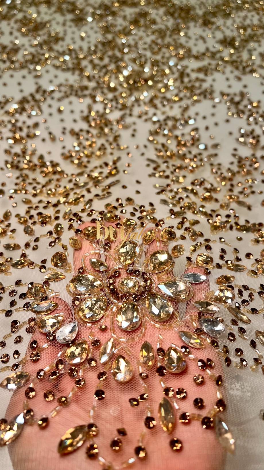 Nkiru Crystal Beaded Tulle