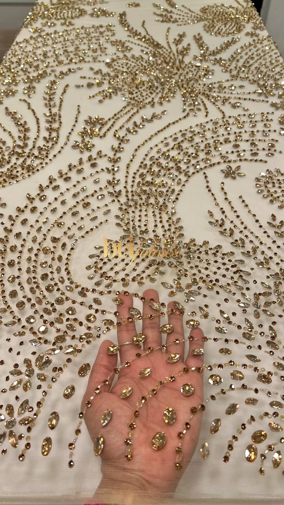 Obiageli Crystal Beaded Tulle