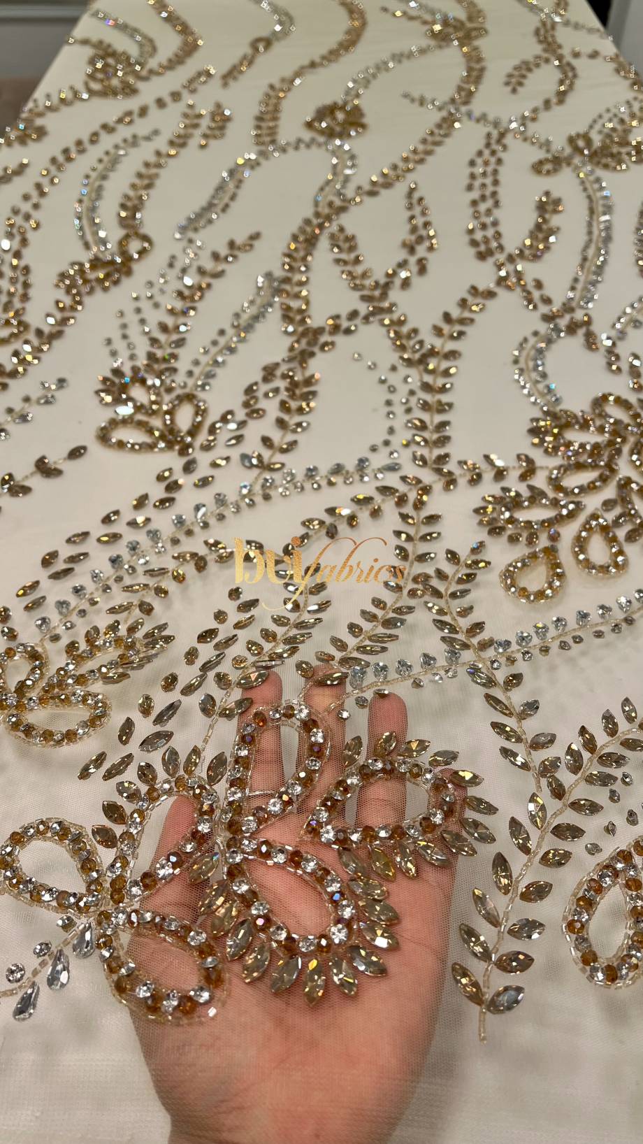 Nene Crystal Beaded Tulle