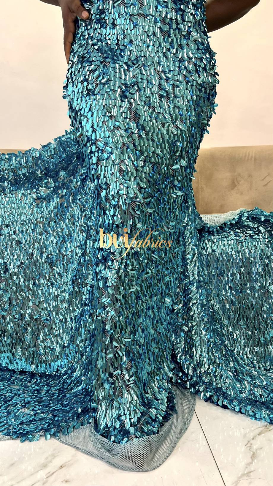 Shakira Dazzle Sequinned Tulle Lace