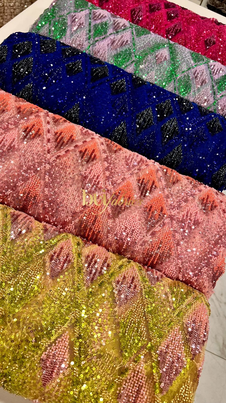 Stella Diamond Beaded Tulle