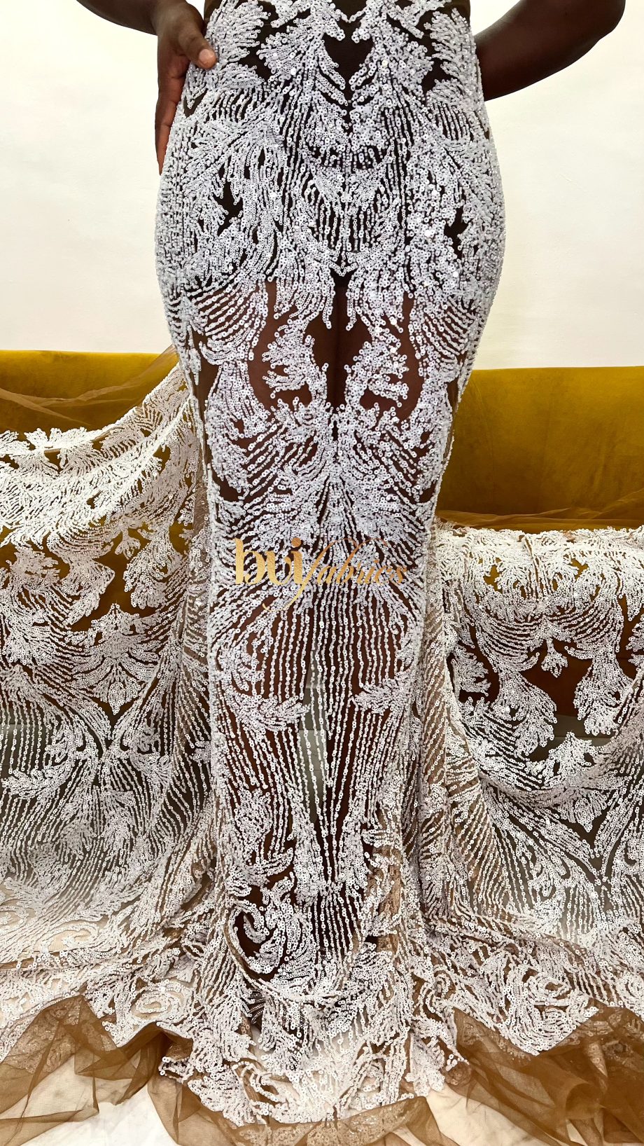 Suliat Bridal Illusion Beaded Tulle