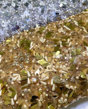 Pearly Princess Jewelled Crystal Tulle