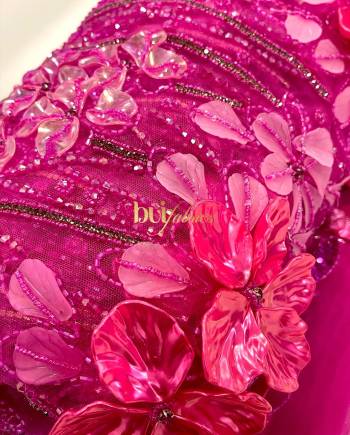 Adina 3D Jewelled Floral Tulle