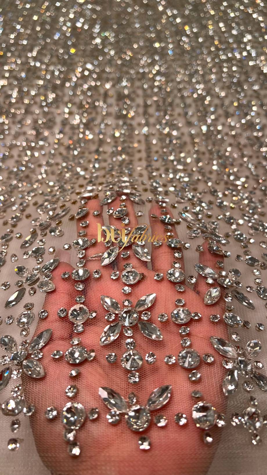 Starlight Jewelled Crystal Tulle