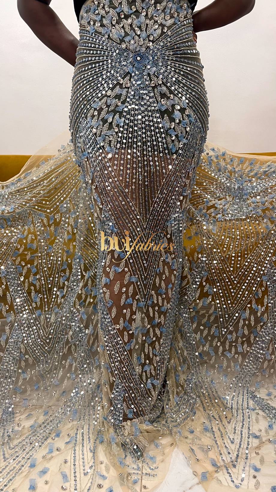 Sonita Jewelled 3D Ribbon Tulle