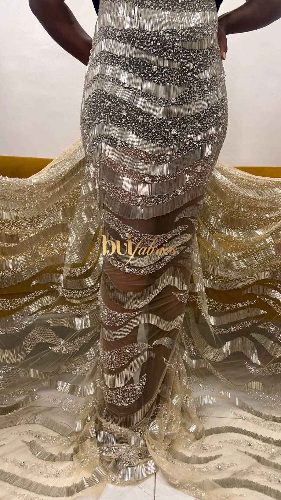 Nnenna Crystal Jewelled Tulle