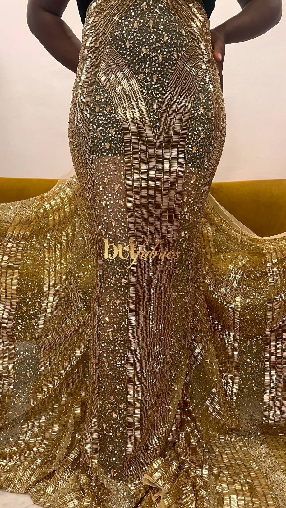 Erinma Jewelled Crystal Tulle
