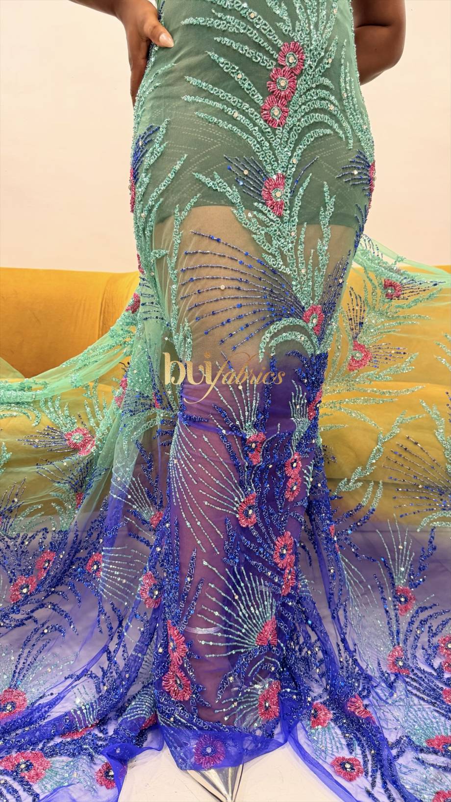 SUSU Ombre Jewelled Tulle