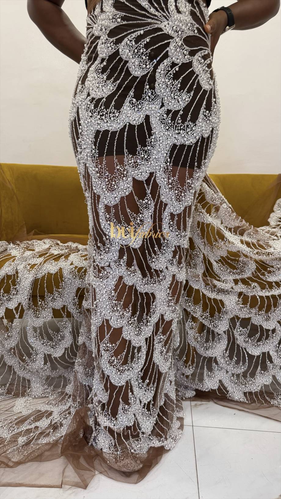 Emily Bridal Beaded Tulle