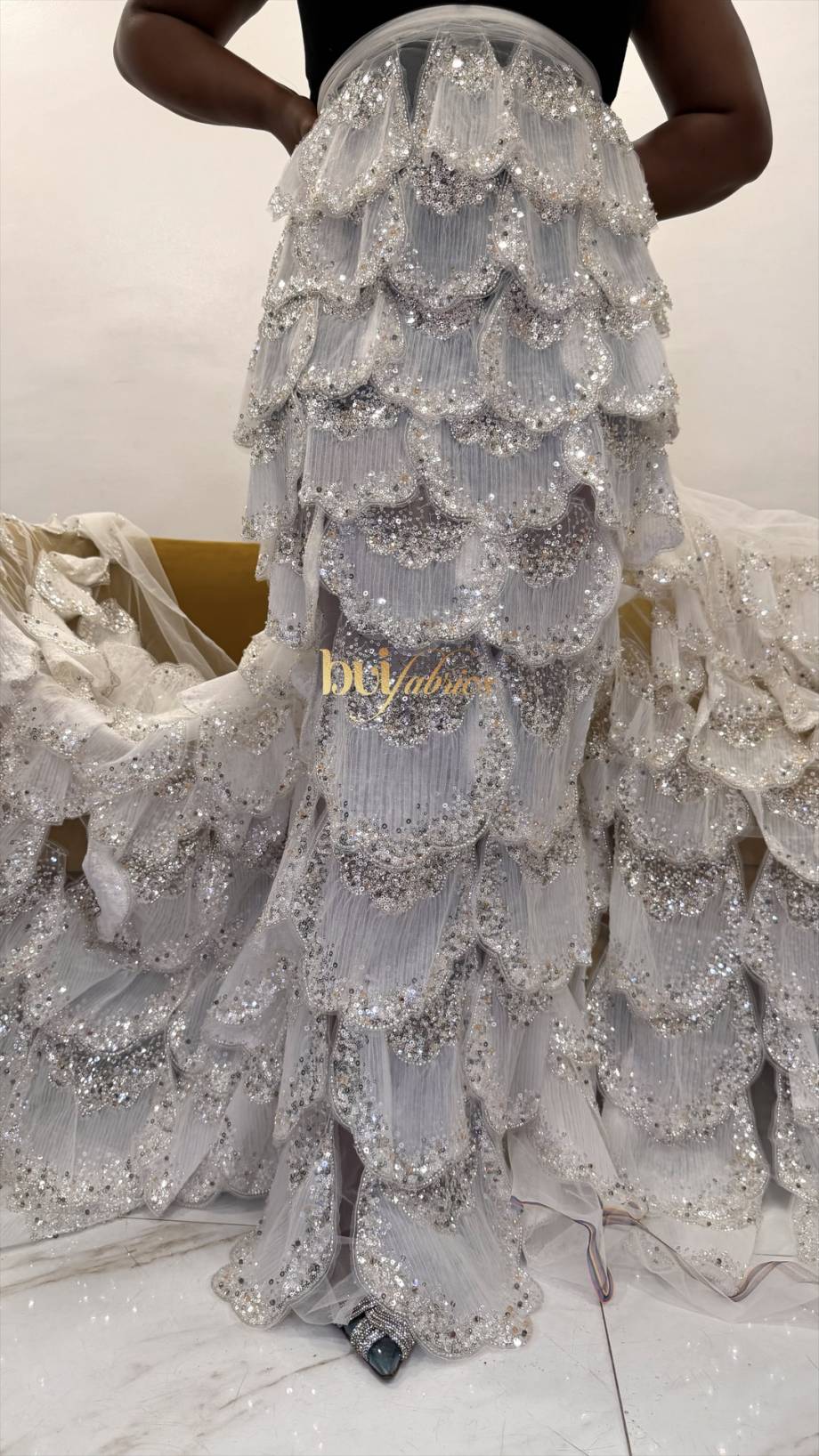 Angel 3D Beaded Tulle